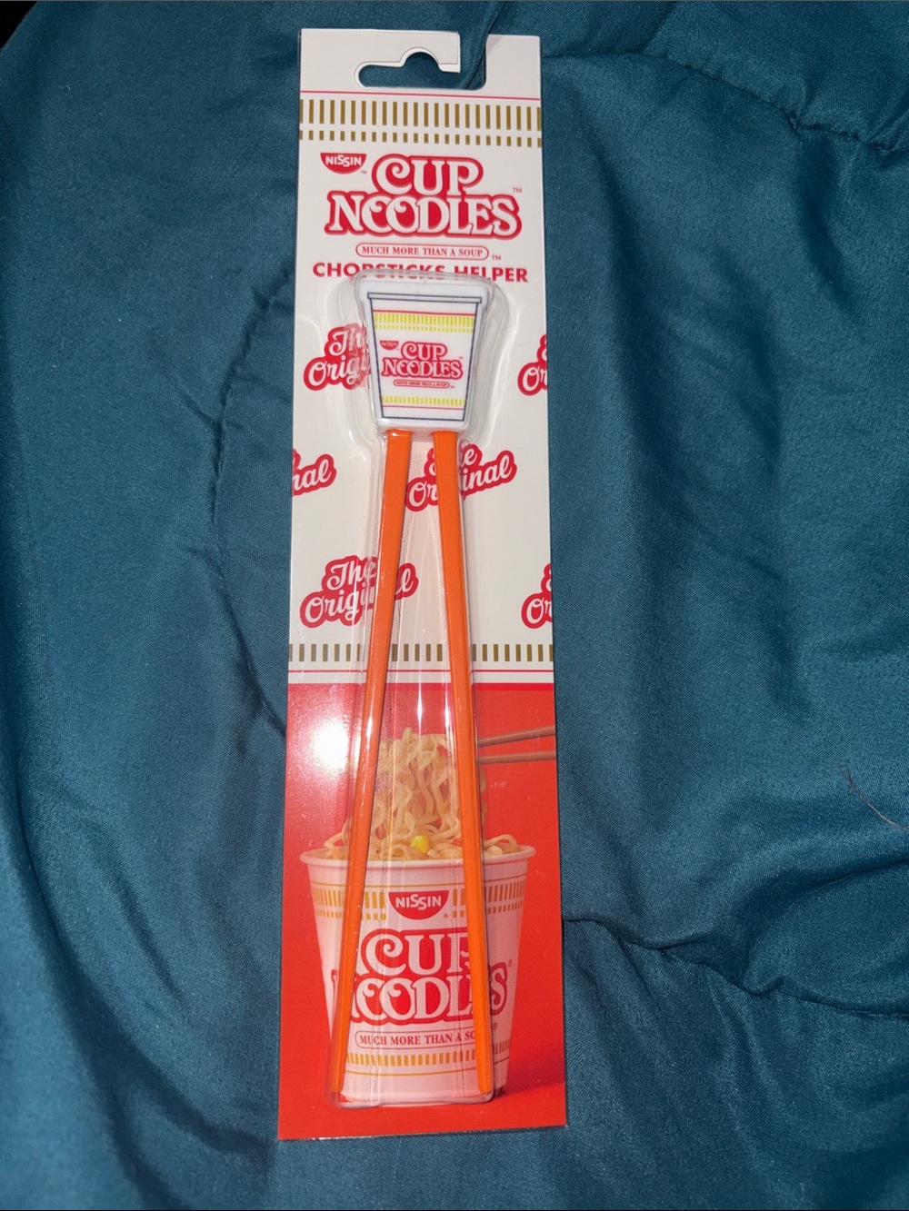 Nissin Cup Noodles Orange Training Chopsticks